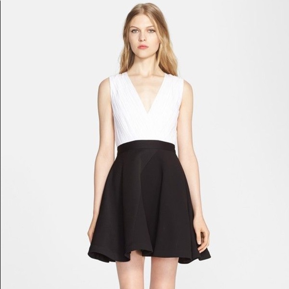 Alice and Olivia Black and White Dress
